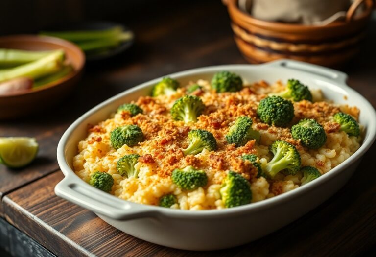 Cheesy Broccoli Rice Casserole